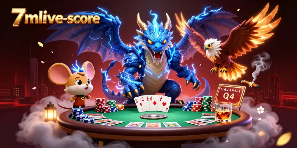 Engage with thrilling gaming at 7mlive-score featuring vibrant characters and dynamic poker action.