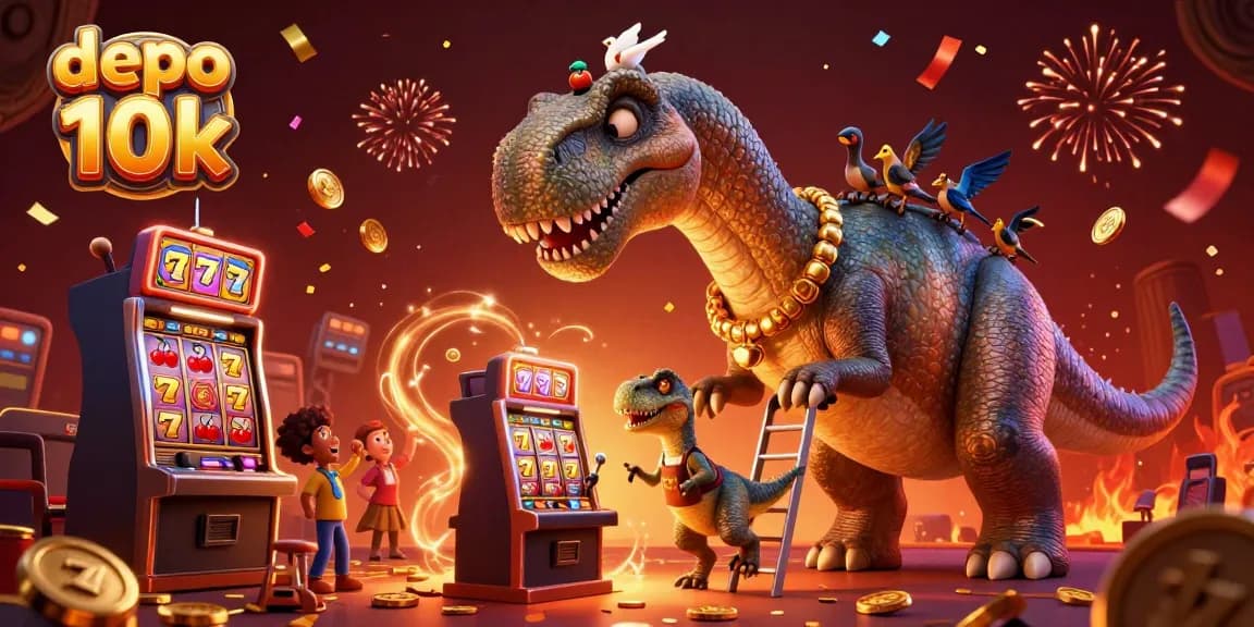 Mengalami keseruan depo 10k di dunia slot dengan simbol keberuntungan dan jackpot bersinar yang menarik perhatian.