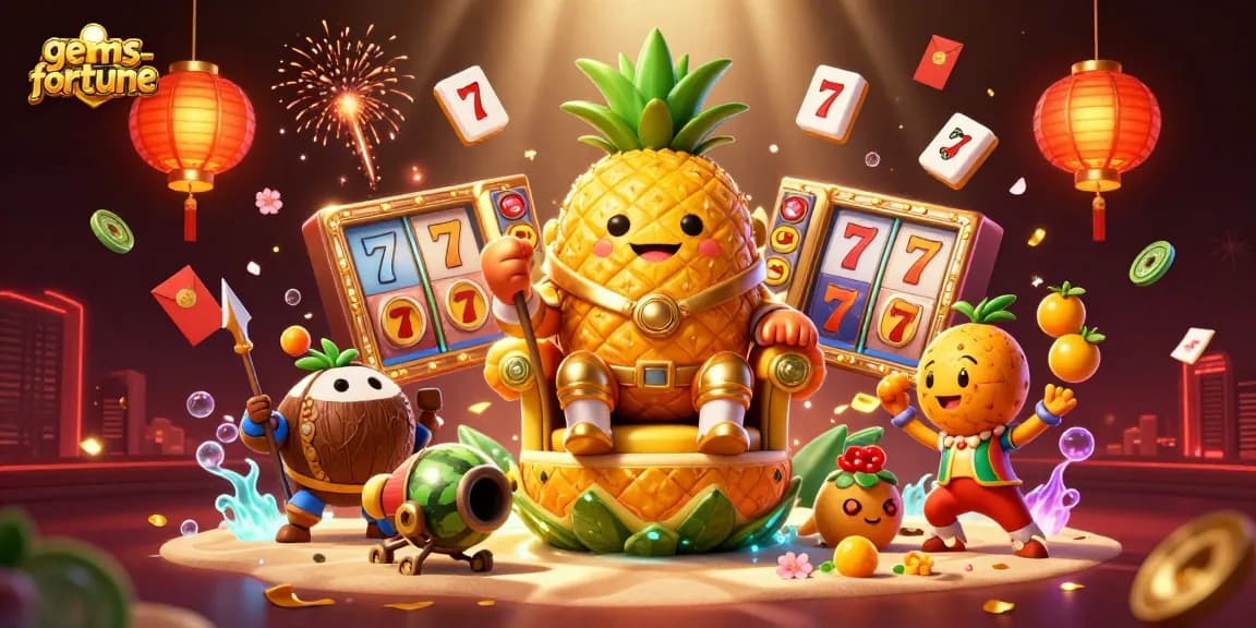 Engage with gems-fortune to experience thrilling online slot action with vibrant characters and festive elements.