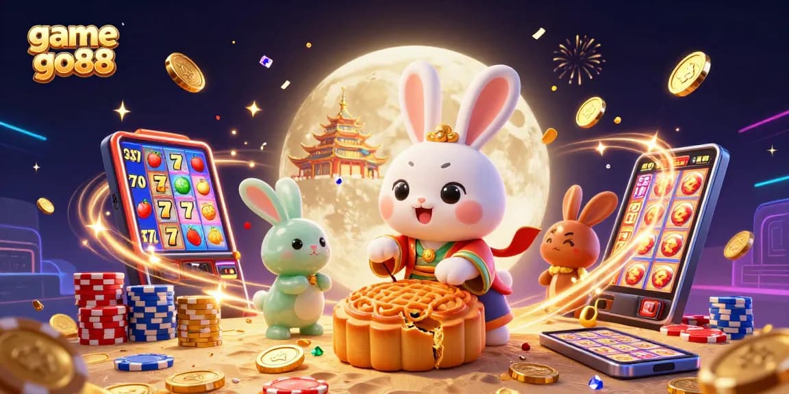 Engage with thrilling slots gameplay in game go88 featuring lunar-themed visuals and vibrant energy