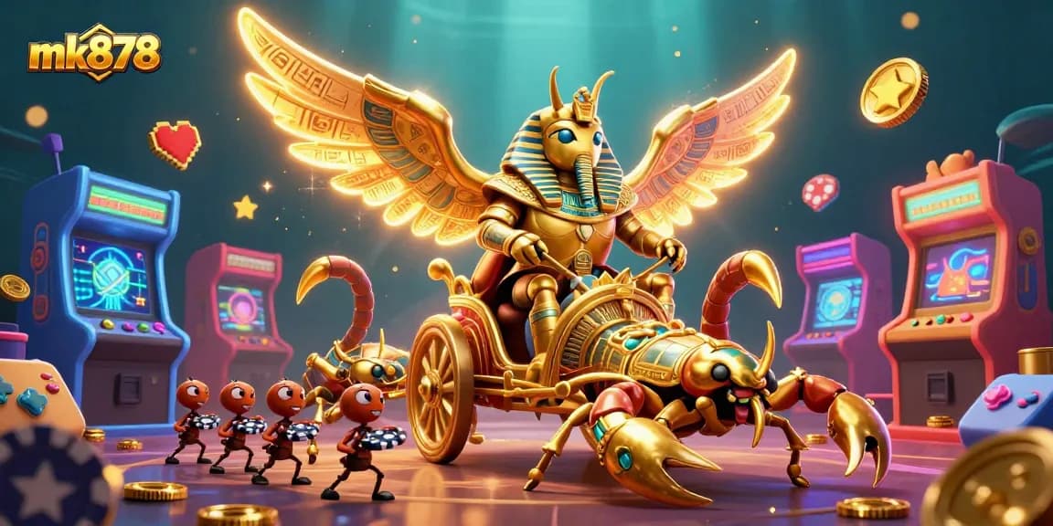 Engage in thrilling gameplay at mk878's online casino featuring vibrant animated characters and dynamic gaming elements.