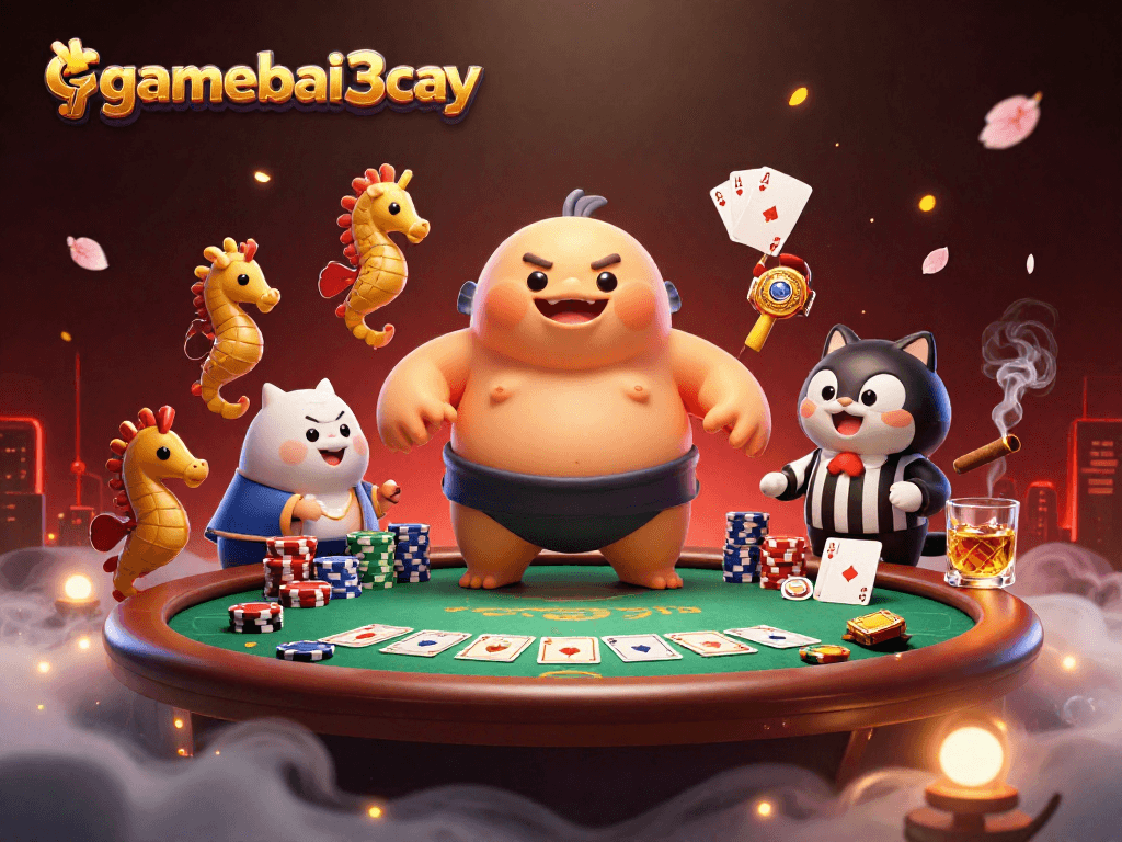 Experience the thrill of gamebai3cay in this exciting underwater poker showdown!