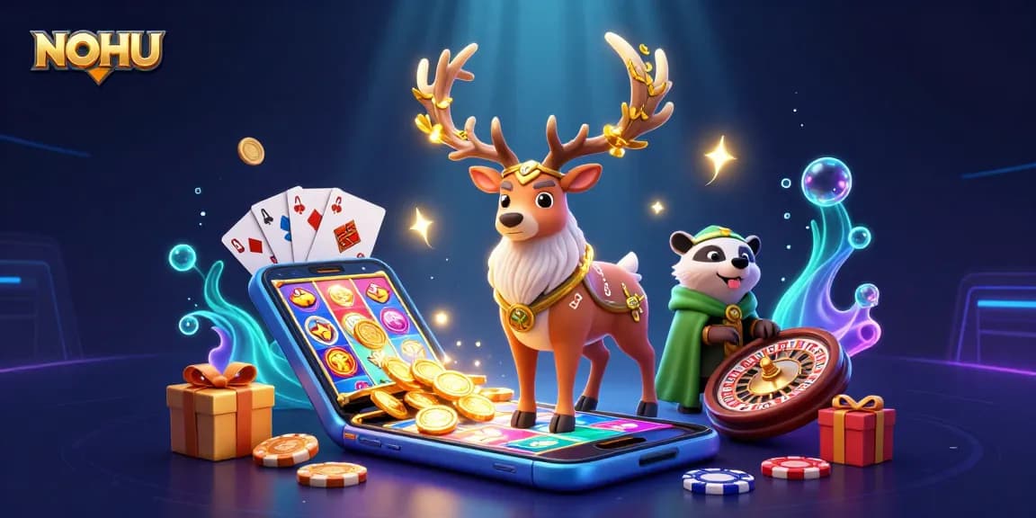 Experience thrilling gaming adventures with NOHU's colorful slot games and interactive characters.