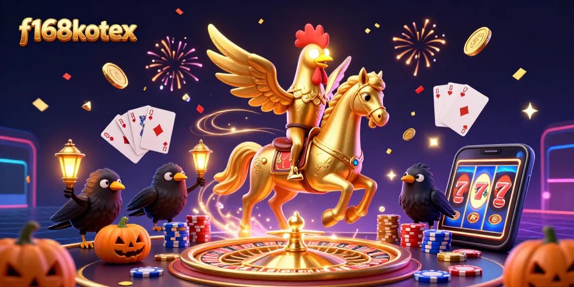 Spin for glory with f168kotex in a vibrant casino scene filled with treasures!