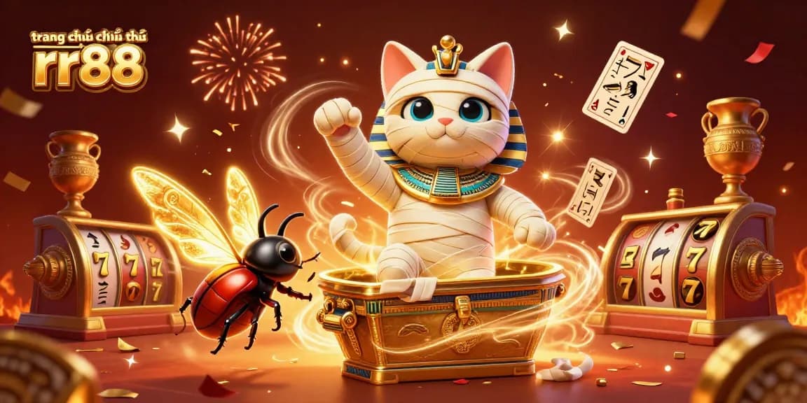 Join the fun on the trang chủ chính thức rr88, featuring a thrilling 3D casino illustration.