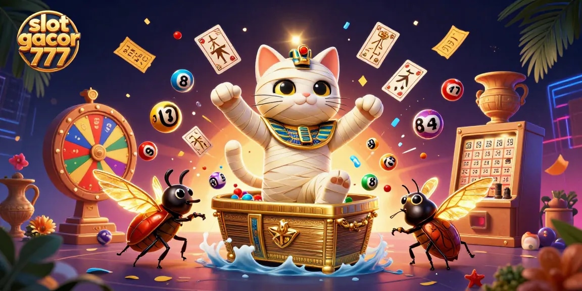 Engage with slot gacor 777 in a vibrant casino scene filled with dynamic game elements.