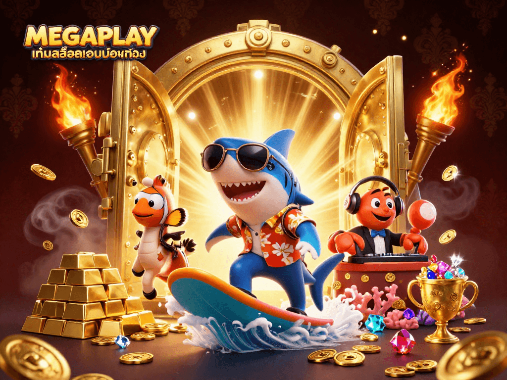 เล่น MEGAPLAY เกมสล็อตบนมือถือ พร้อมชนะโบนัสจากเกมสล็อตและเกมยิงปลาได้อย่างสนุกสนาน