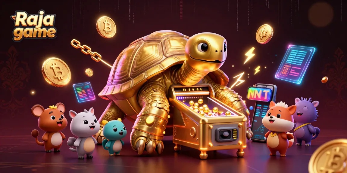 Experience the excitement of the Raja game with vibrant 3D illustrations of engaging characters and dynamic gaming elements.