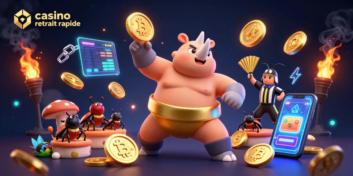Profitez de gains rapides avec le casino retrait rapide dans une illustration captivante.