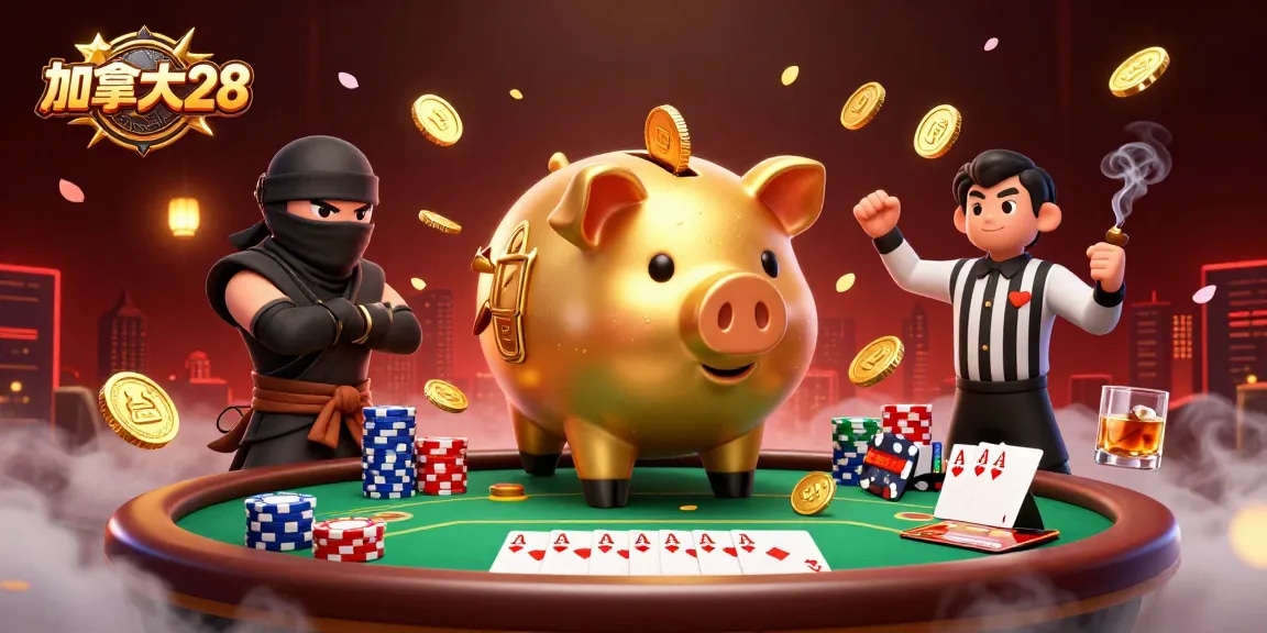 Engaging Canadian 28 casino scene featuring dynamic characters and rich gambling elements