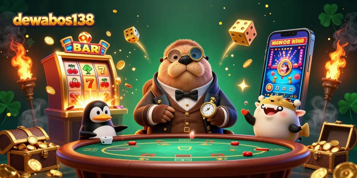 Experience the excitement of dewabos138 with vibrant gaming elements showcasing thrilling casino action.