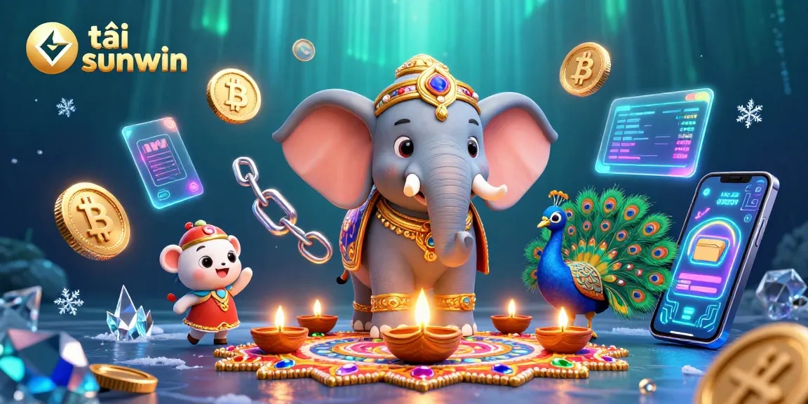 Engage with tải sunwin in this vibrant 3D casino scene featuring colorful characters and dynamic elements.
