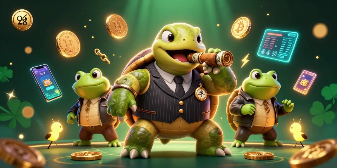 Engage with on68's thrilling options as a cartoon turtle mogul leads the casino experience.