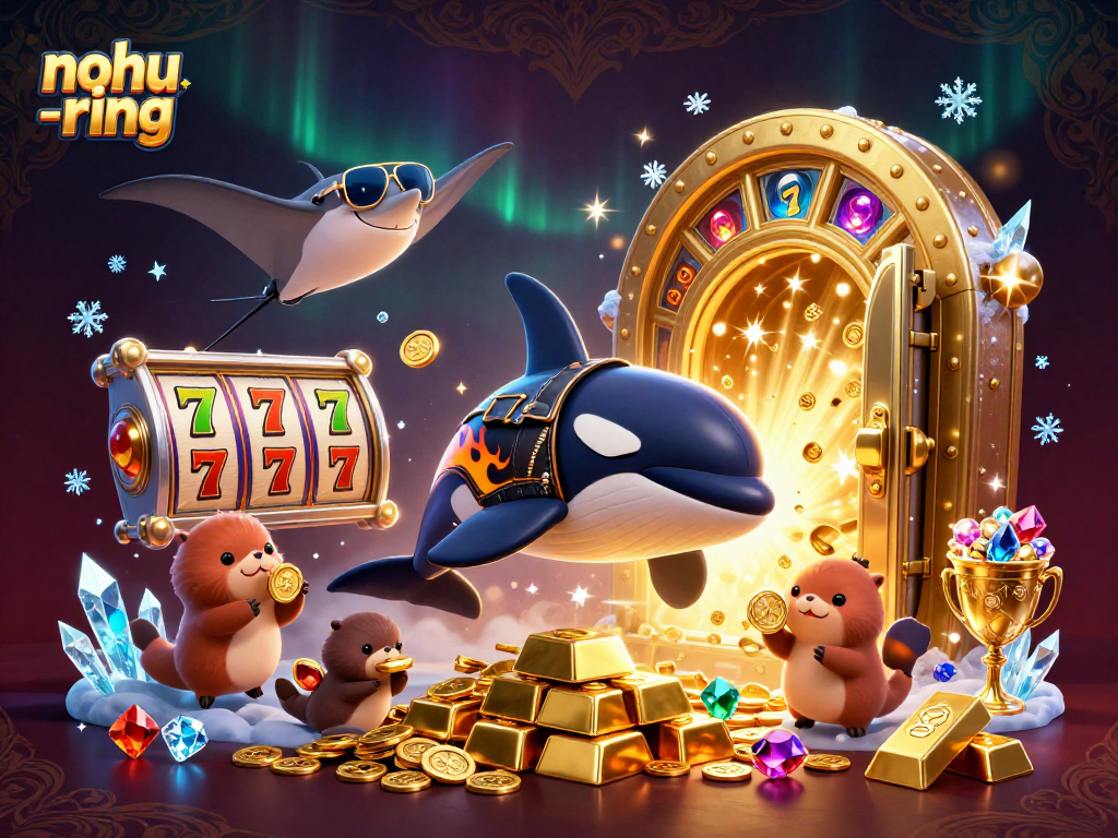 Experience excitement with nohu-ring as orca and otters celebrate jackpot wins amid treasures.
