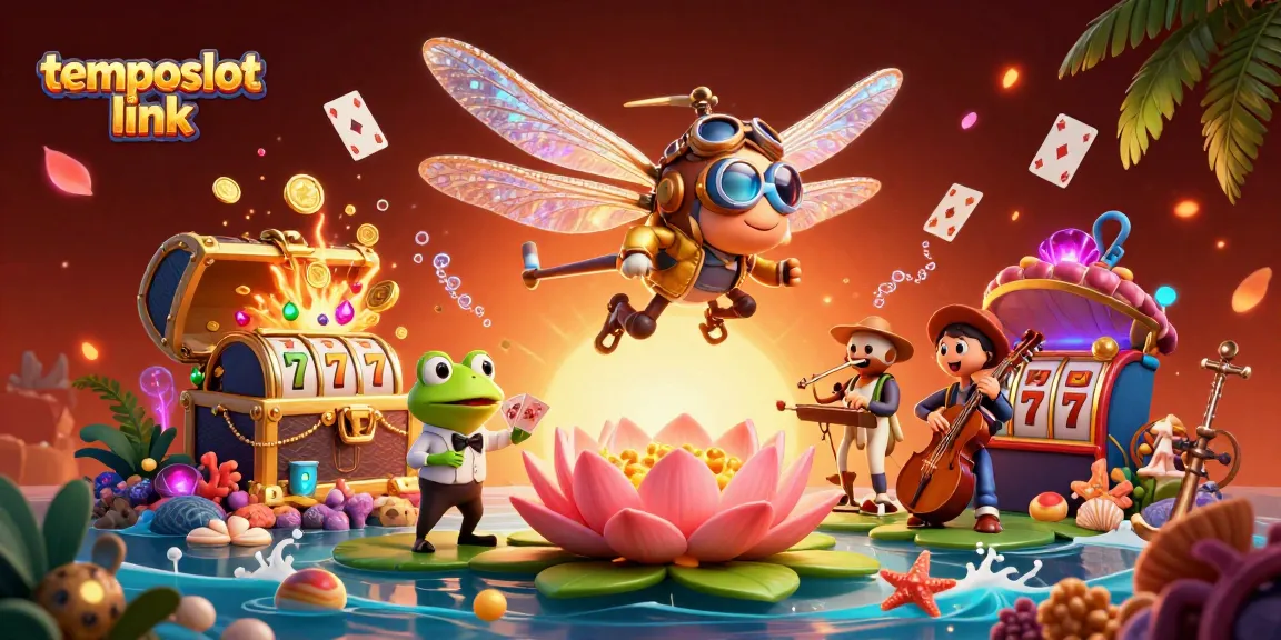 Permainan menarik di temposlot link, dengan petugas croupier katak dan pilot naga.