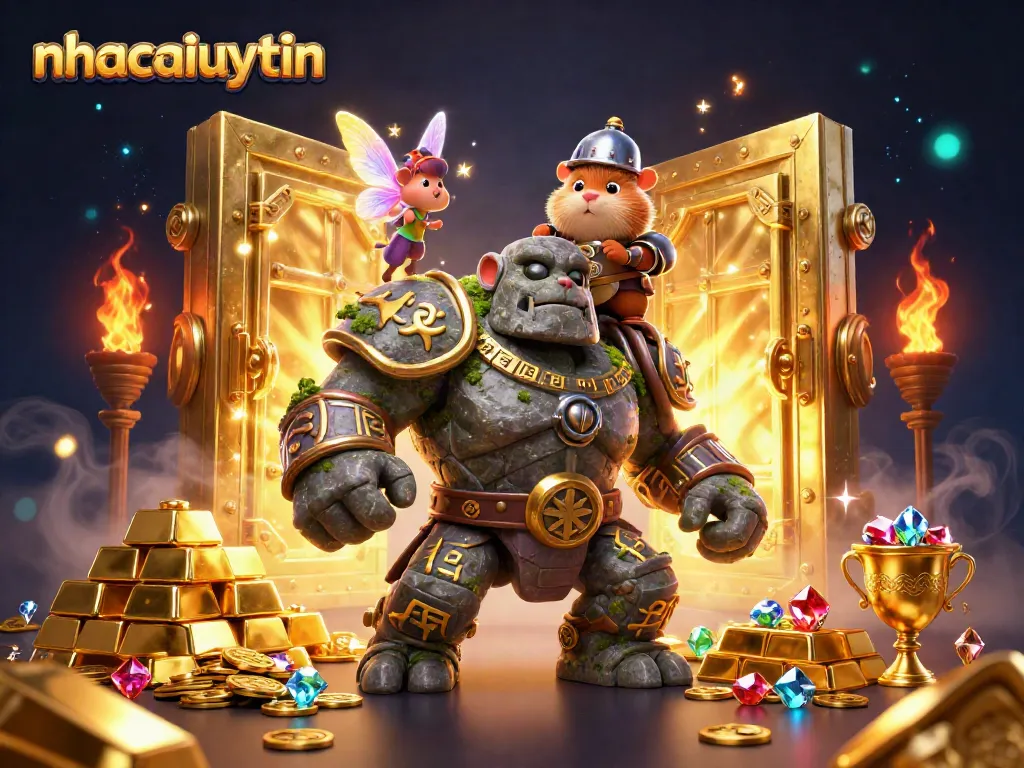 Experience thrilling gameplay at nhacaiuytin with a captivating 3D illustration showcasing adventure and excitement.