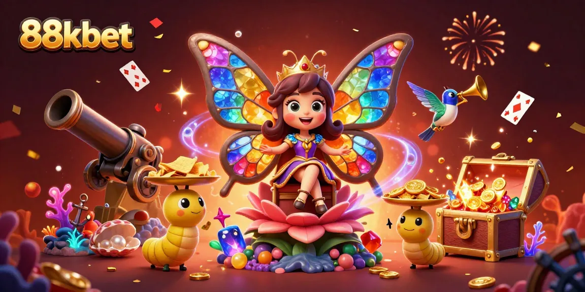 Experience the excitement of 88kbet with vibrant casino elements and engaging characters in action.