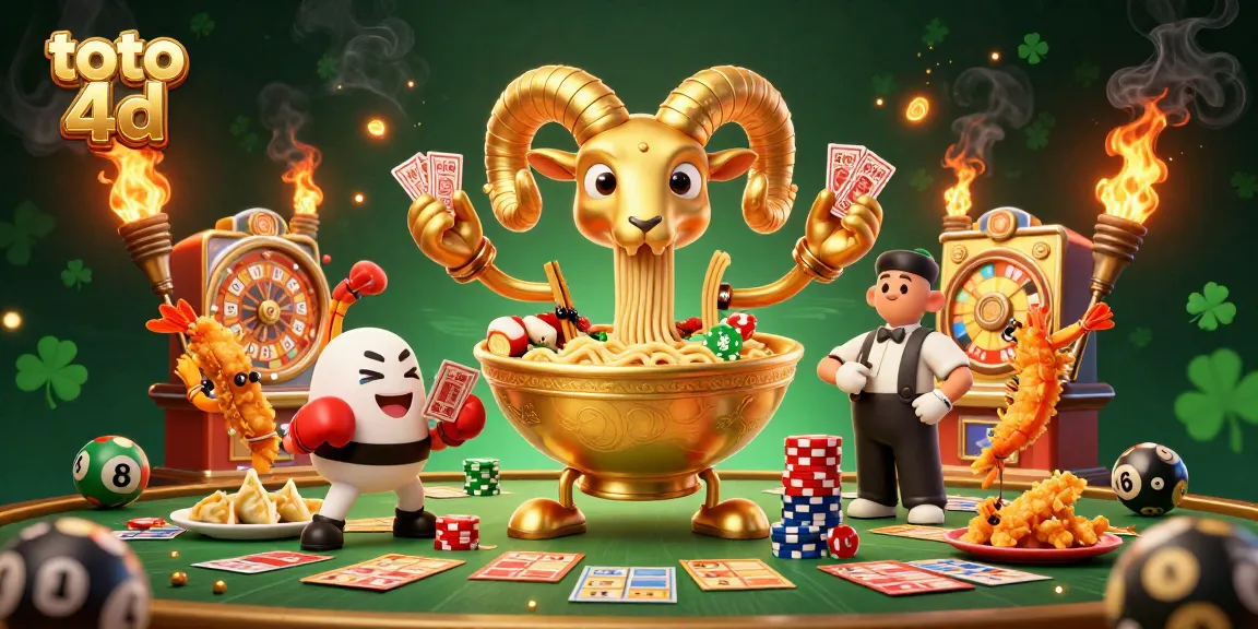 Engage with the excitement of toto 4d in this vibrant lottery-themed 3D illustration.