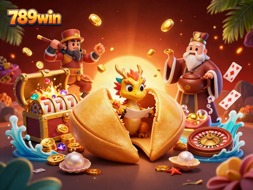 Experience big wins at 789win with an energetic scene of fortune, slots, and treasures.