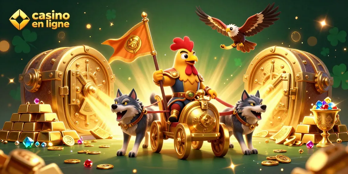 Le casino en ligne offre des aventures palpitantes avec un roi coq et des trésors d'or.