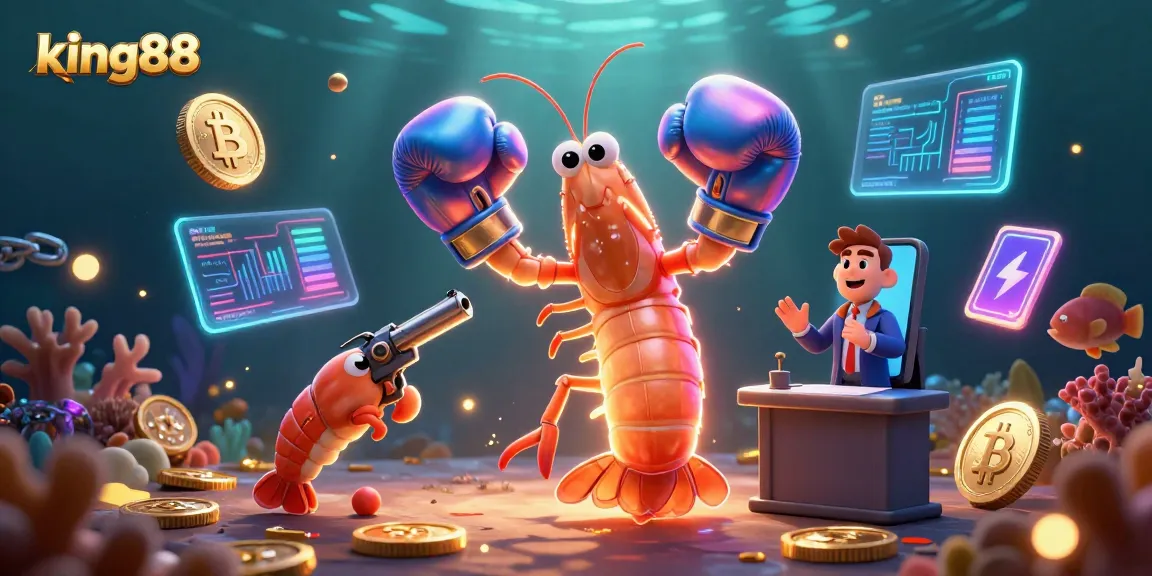 King88 elevates online gambling with vibrant characters and crypto-themed action.