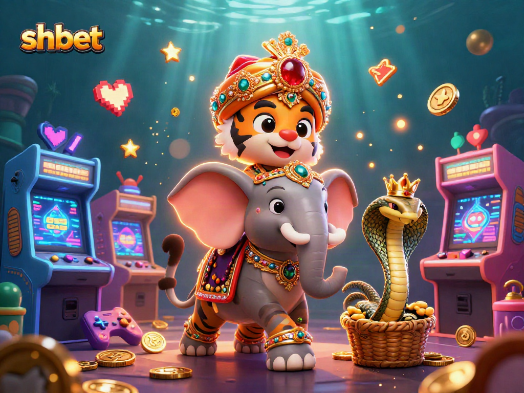 Engage with thrilling shbet gameplay showcasing a vibrant 3D maharaja theme.