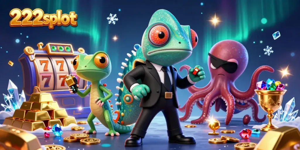Menangkan jackpot dengan 222slot dalam ilustrasi kasino yang menarik dan dinamis.