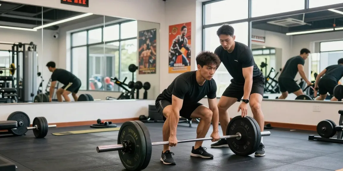 Engaging fitness scene at Driada Shop gym, showcasing strength training and motivation.