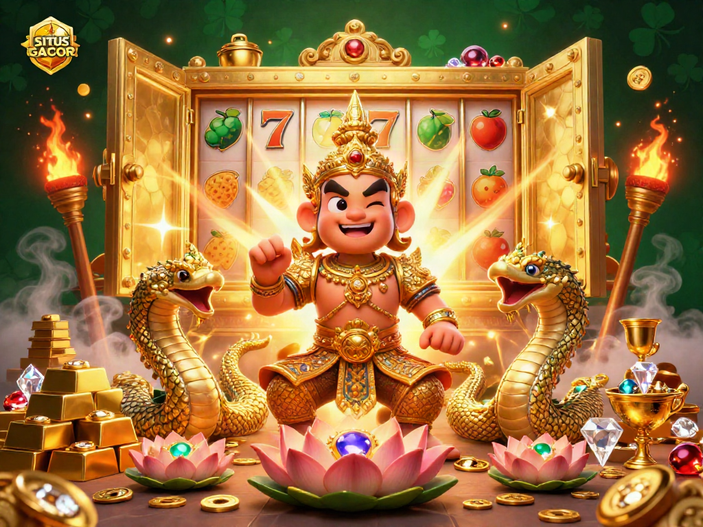 SITUS GACOR brings thrilling slot excitement with golden treasures and vibrant characters.