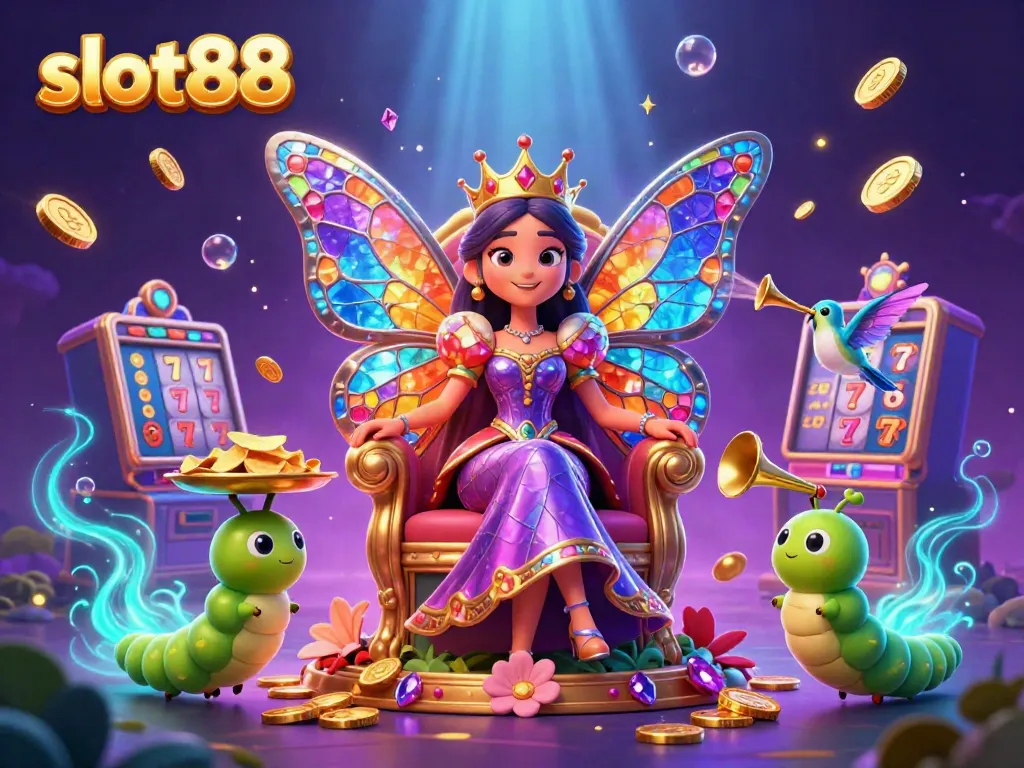 Experience the excitement of slot88 with colorful characters and vibrant casino elements.