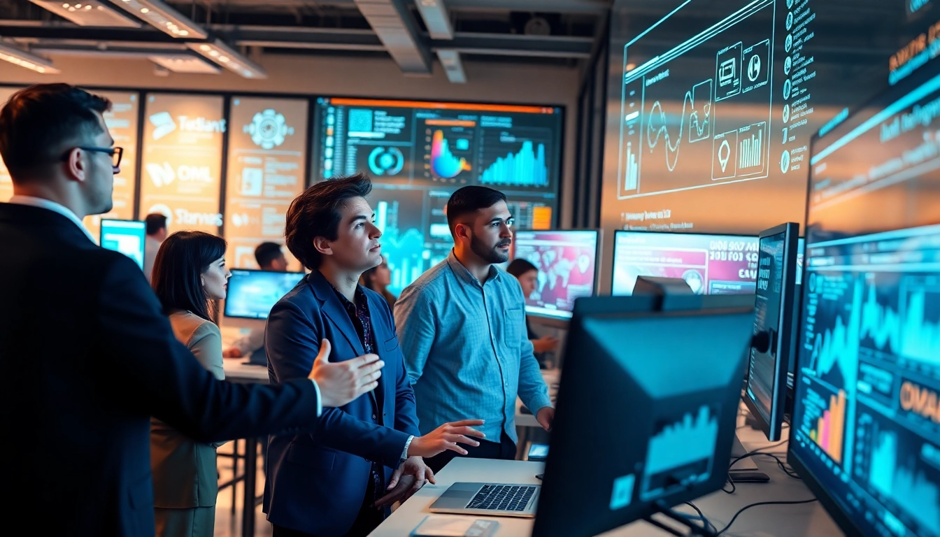 AI agents facilitating efficient teamwork and task automation in a digital workspace.