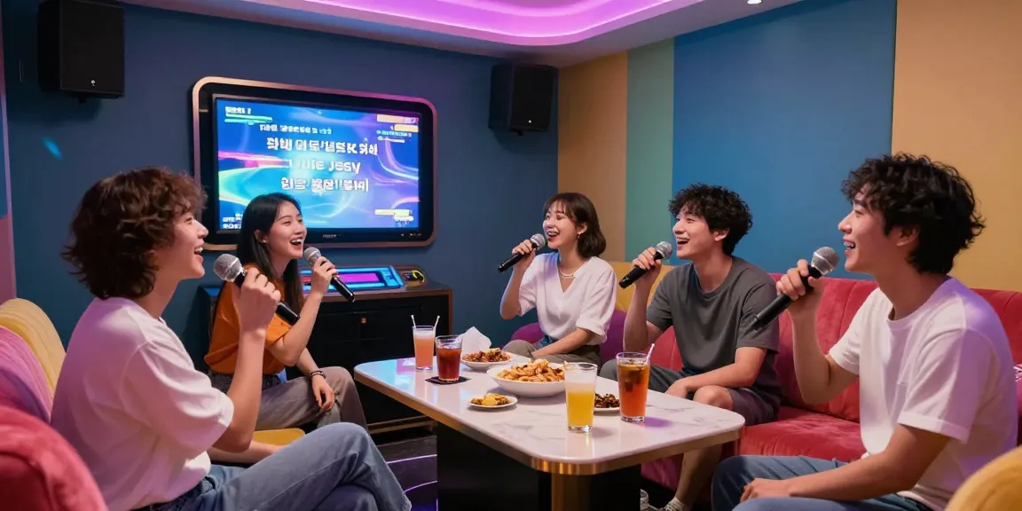 강남 달토에서 친구들과 함께 노래 부르는 즐거운 모습